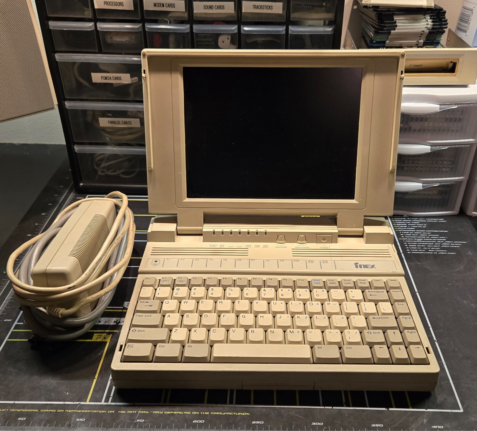 Vintage Inex 4100 (Cyrix Cx486SLC @ 25 MHz, 4 MB RAM, MS-DOS 6.22/Windows 3.1)