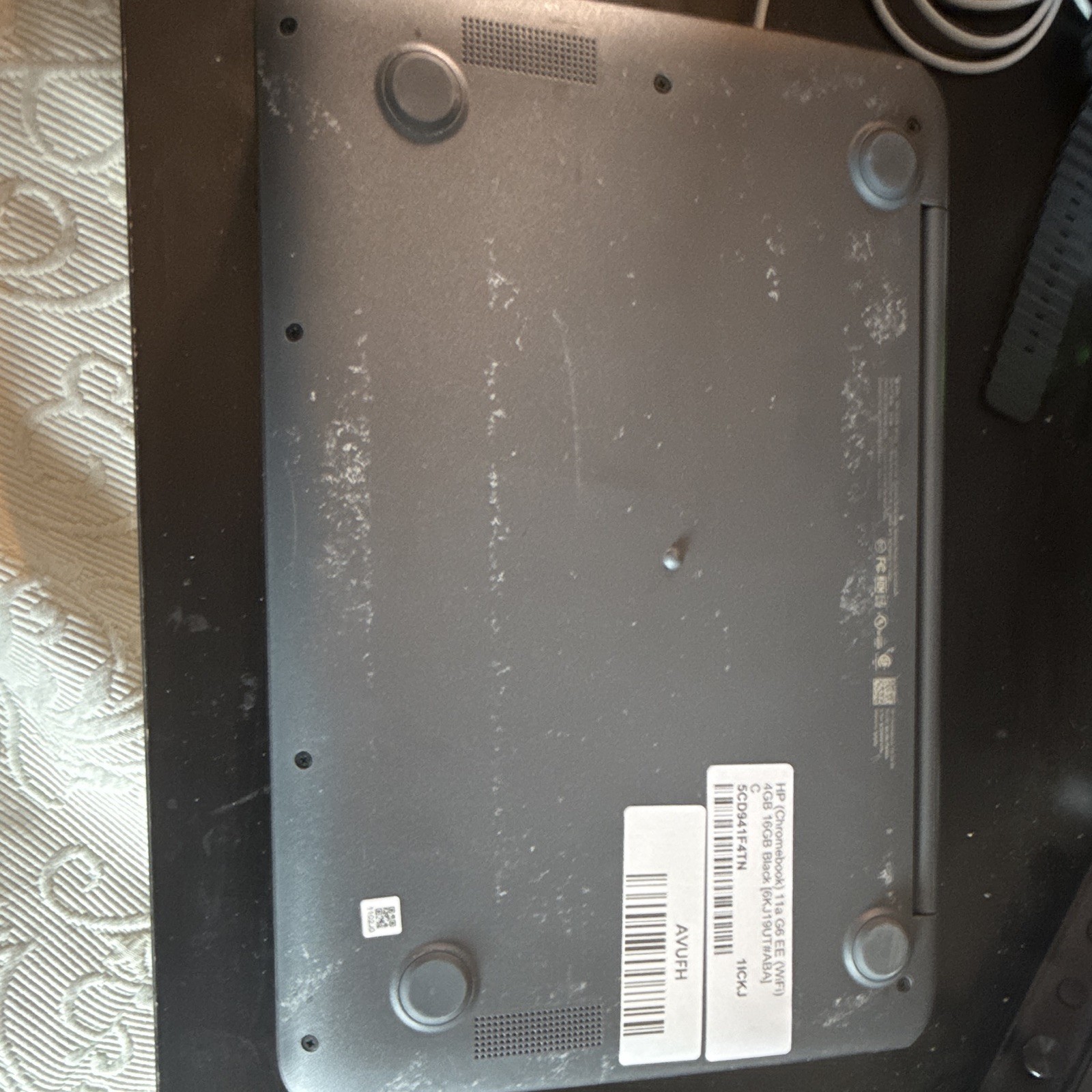 HP Chromebook 11 G6 EE 11.6in Black Intel Celeron 4GB RAM 16GB eMMC Chrome OS
