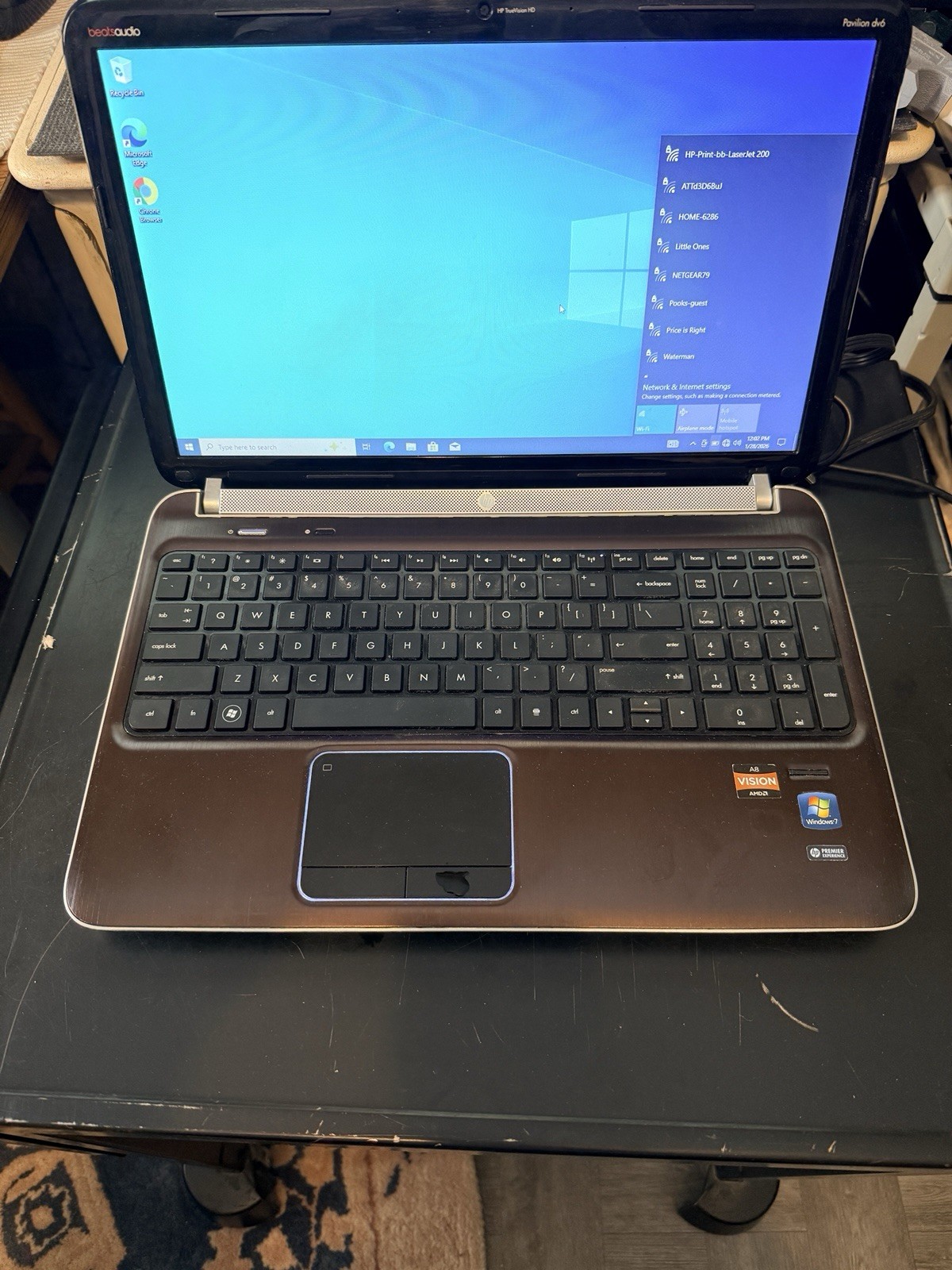 HP Pavilion DV6-6C35DX AMD A8-3520 1.6GHz, 6GB Ram, 600GB HDD, Windows 10