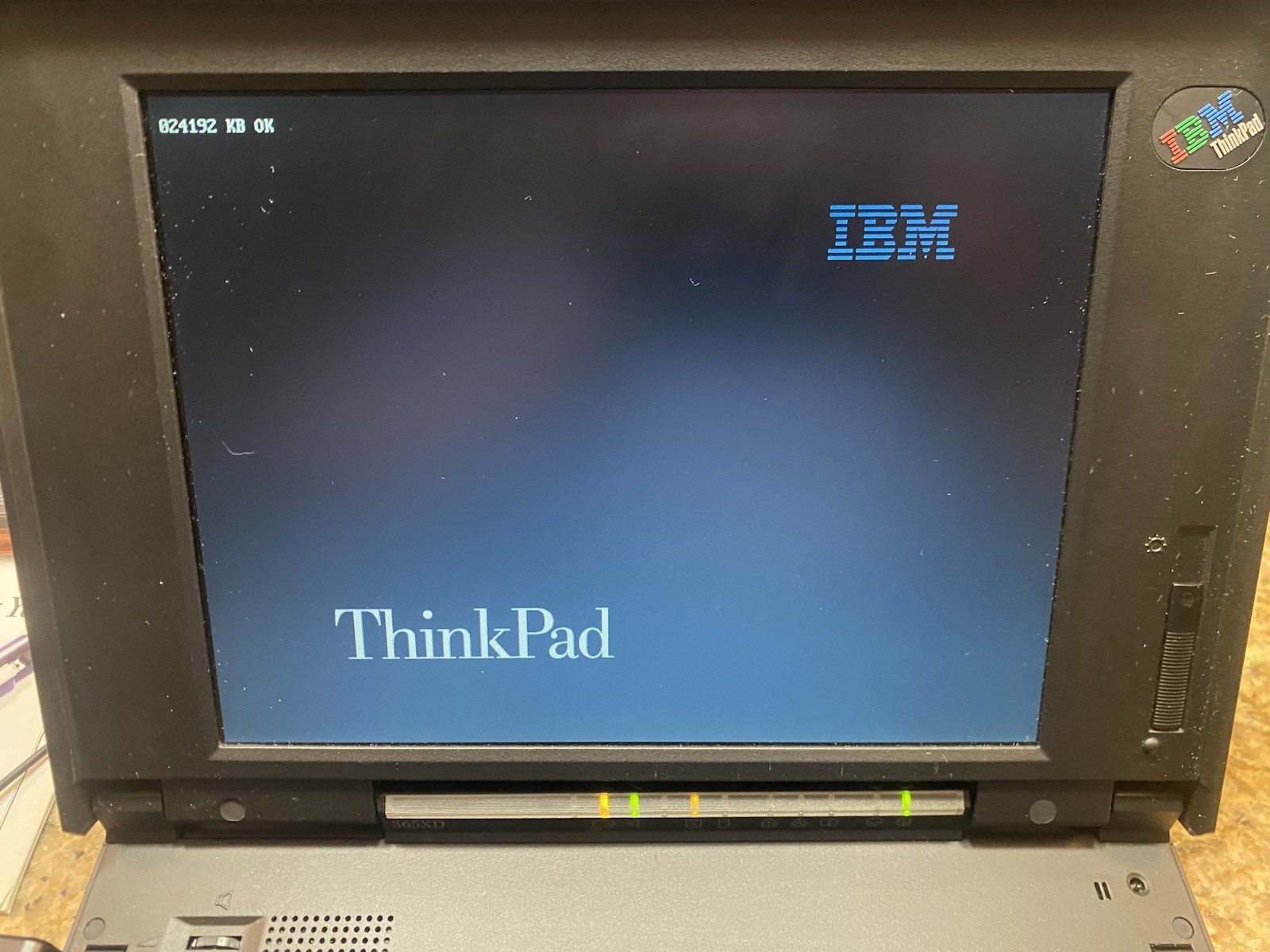 Rare Vintage IBM ThinkPad 365X  LAPTOP WINDOWS 95