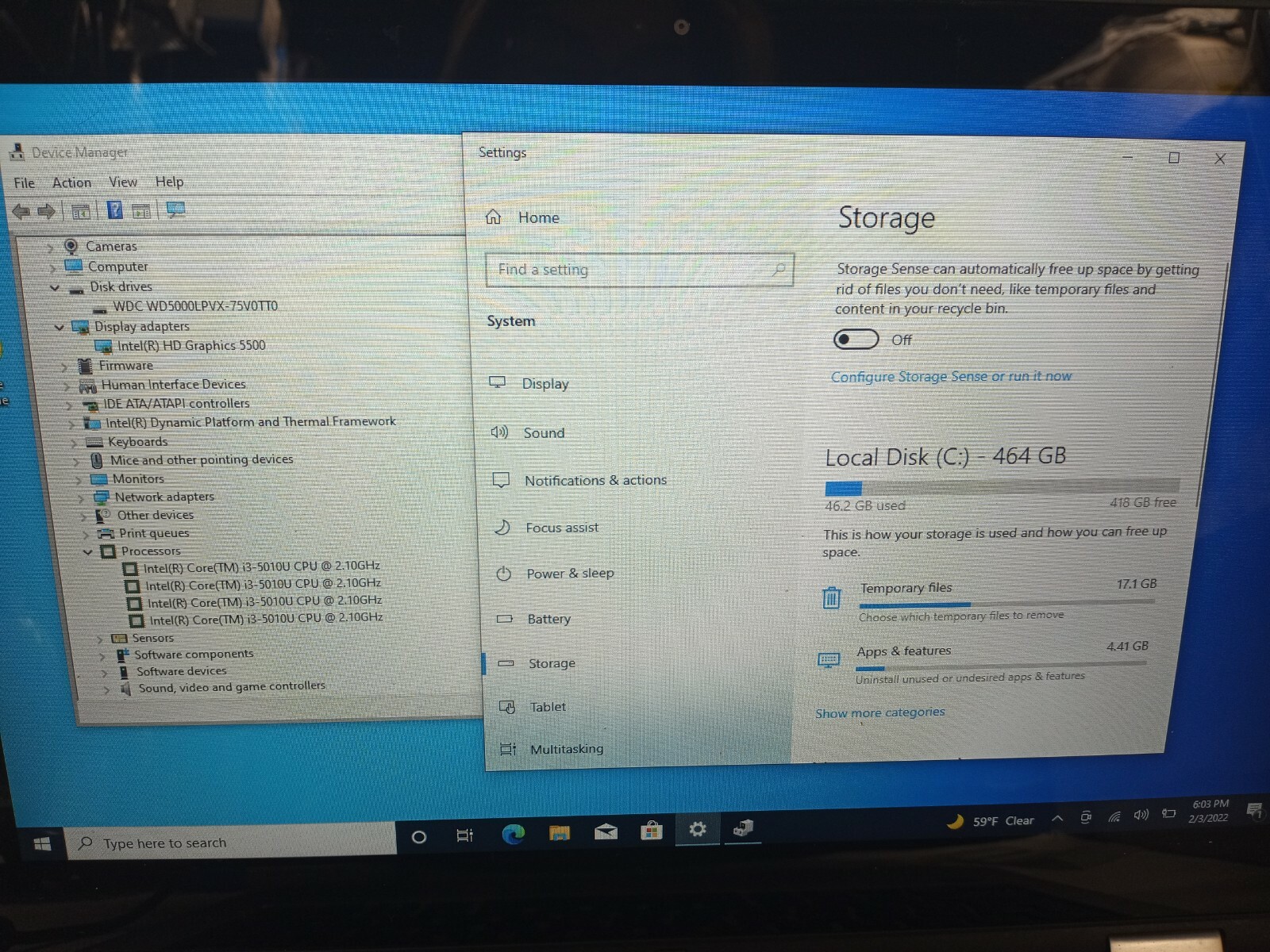 DELL Inspiron 7347 2n1 TOUCH 13.3″ Intel Core i3-5010U 2.1GHz 8GB 500GB HDD W10H