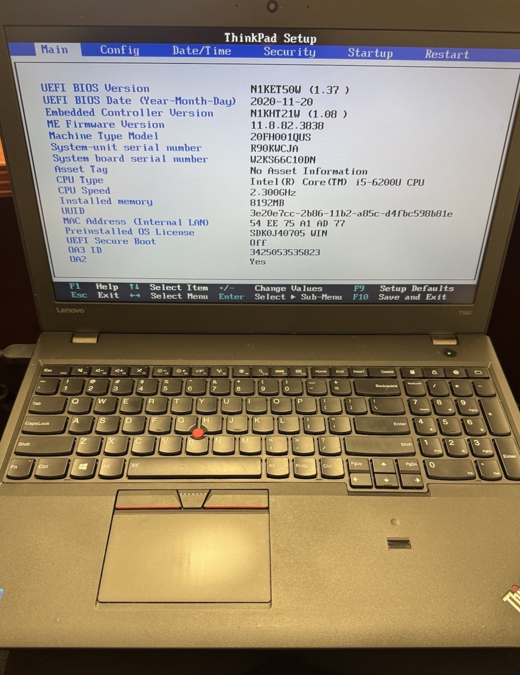 LOT of 6 Lenovo ThinkPad T560 Laptop i5-6200U 2.3GHz 8GB RAM No SSD/OS/Batt.