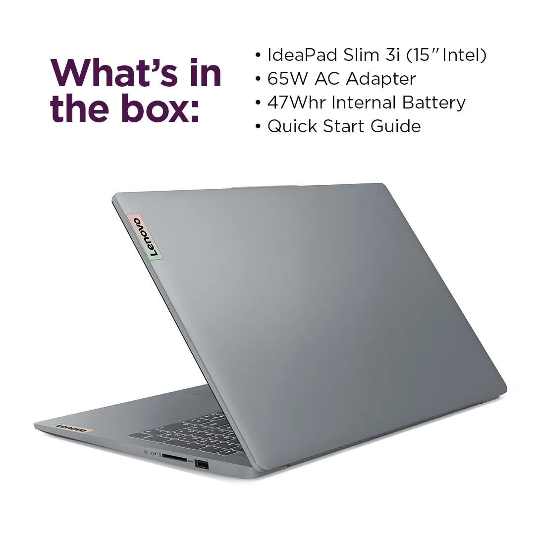 Lenovo IdeaPad Slim 3i 15.6″ Laptop Intel Processor N100 128 SSD (new open seal)