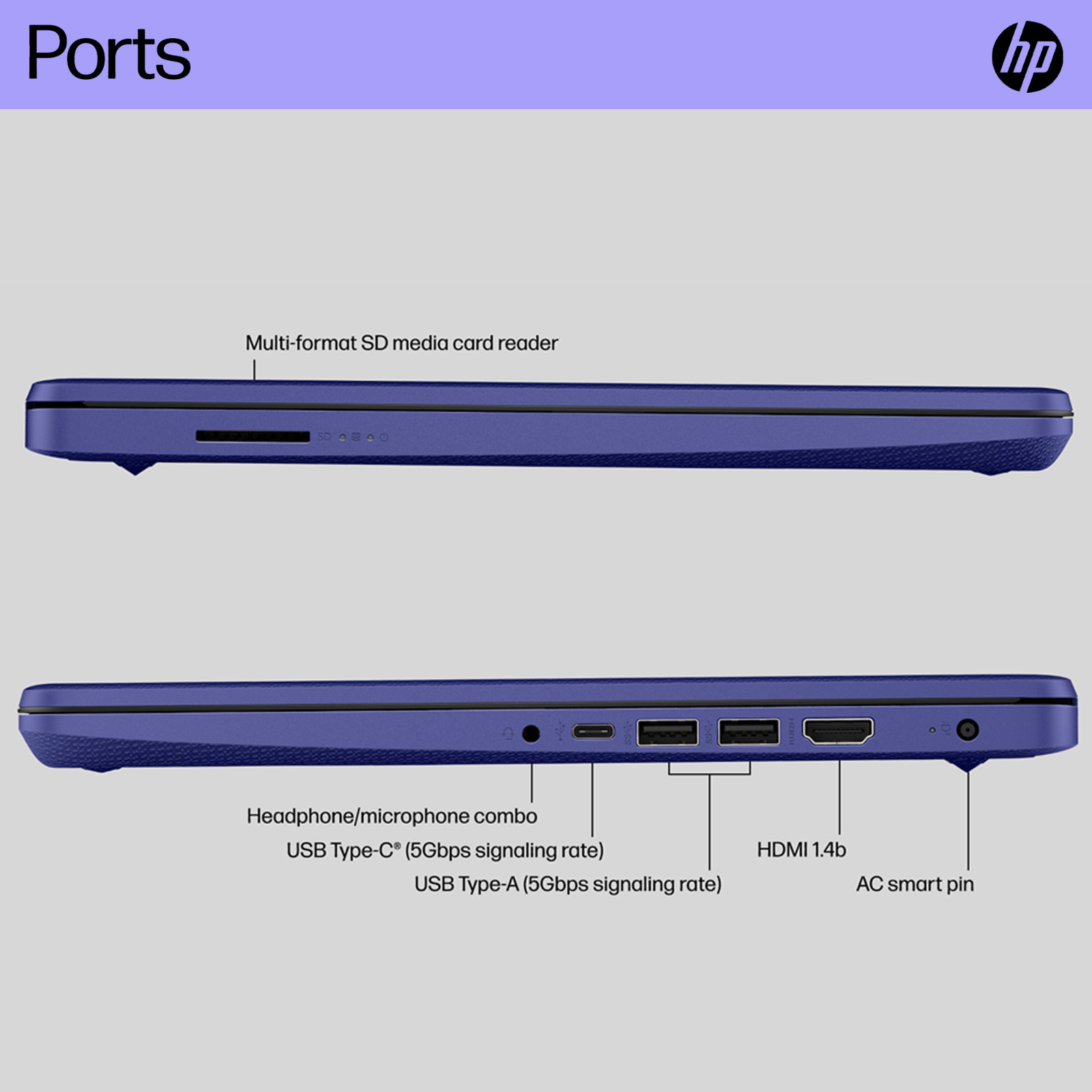 HP Laptop Computer 14″, 8-Core Ryzen 7, 12GB RAM 256GB SSD, Win 11 Pro MS Office
