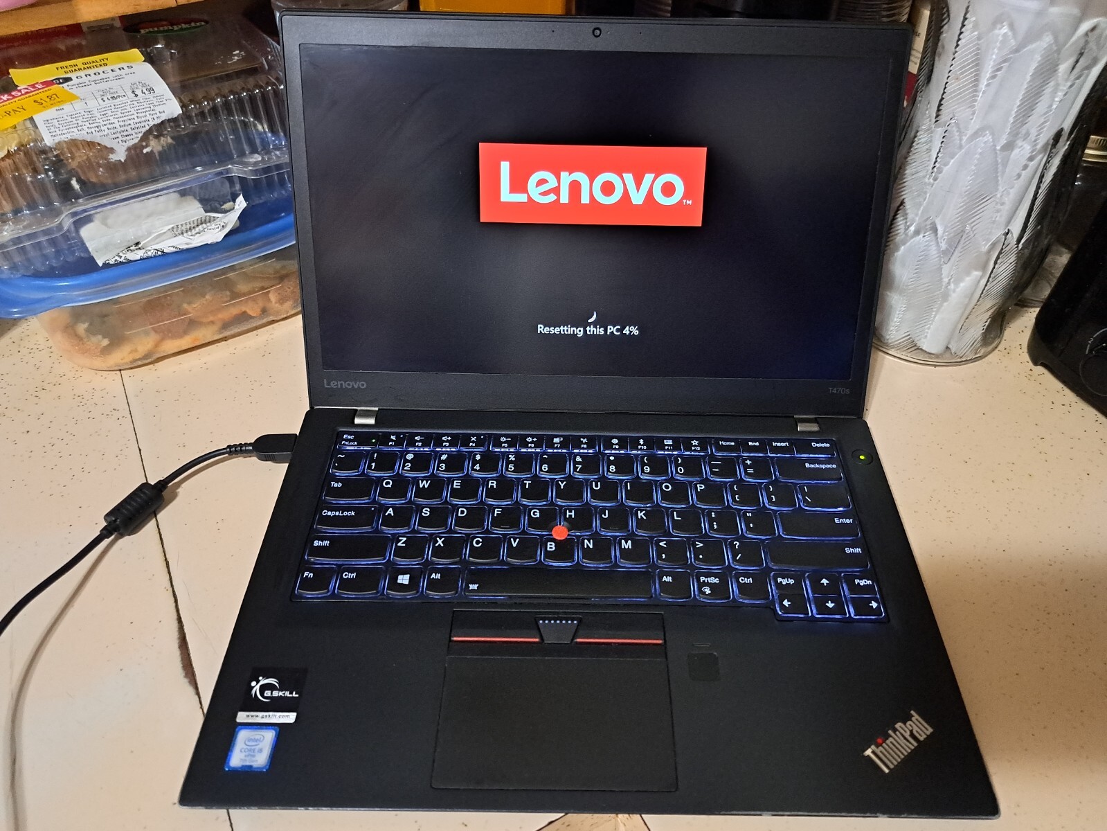 Lenovo ThinkPad T470s i5-7300U,2TB NVMe SSD,40GB RAM,Wifi 6E,4G LTE