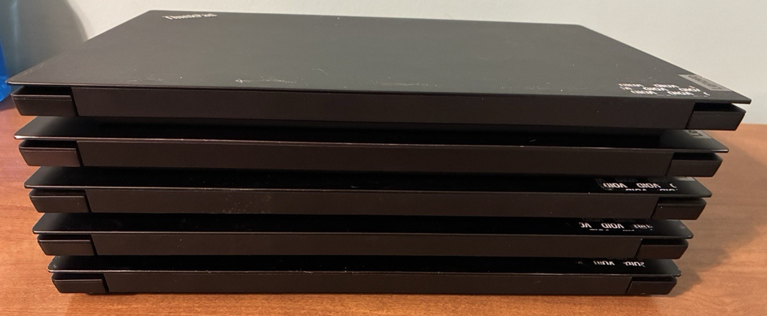 Lenovo 2021 ThinkPad E14 Gen 2 Laptops For Parts Repair No RAM SSD AC Lot of 5