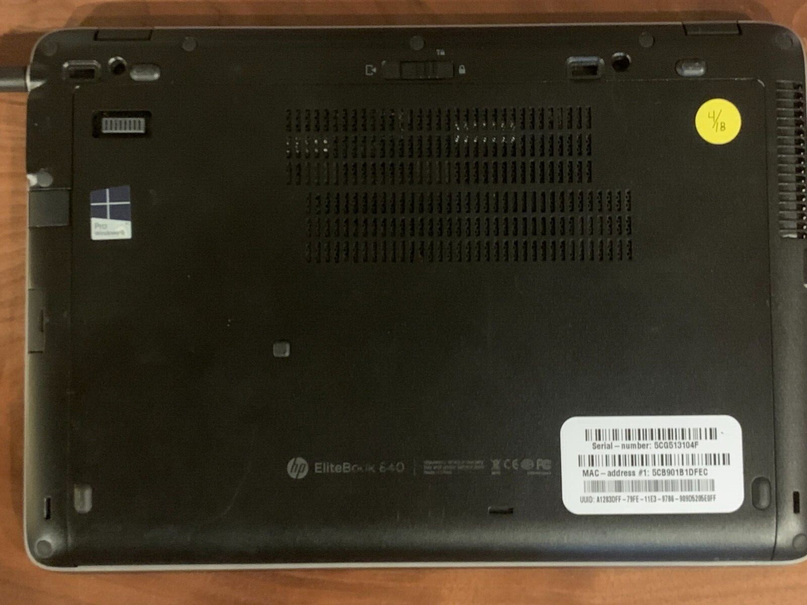 HP EliteBook 840 14″ (512GB SSD, Intel Core i5 6th Gen., 2.40 GHz, 16GB) Laptop