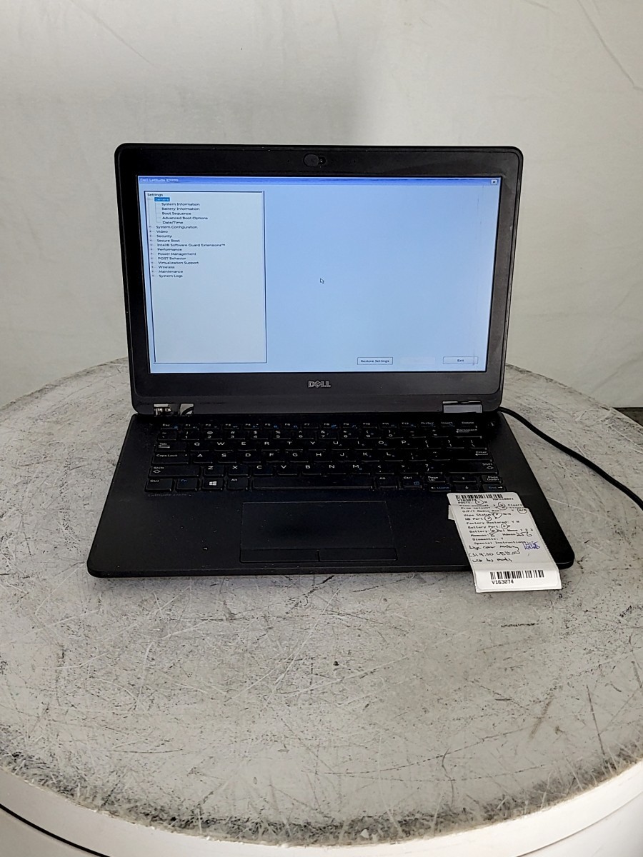 DELL LATITUDE E7270 P26S 12.5″ Laptop Core I5-6300U 8GB 256GB SEE NOTES