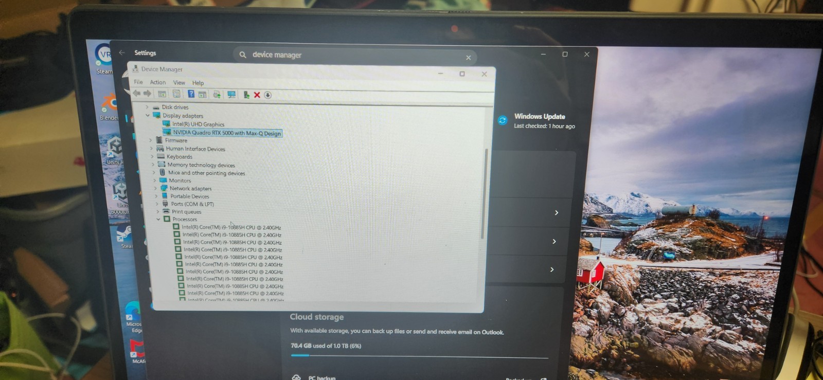 Dell Precision 7550 15.6″ FHD i9-10885H 2.4GHz 32GB 1TB RTX 5000 W11P