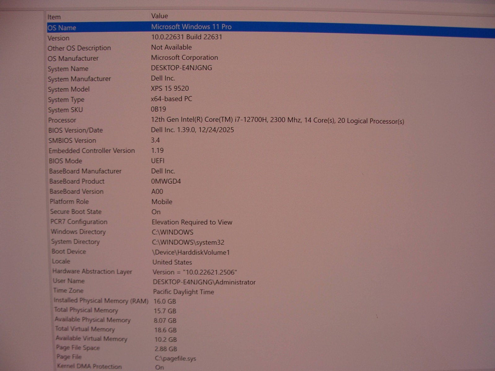 Dell XPS 15 9520 15.6″QHD+ TOUCH i7-12700H 2.3GHz 16GB 512GB RTX 3050 W11P +PA