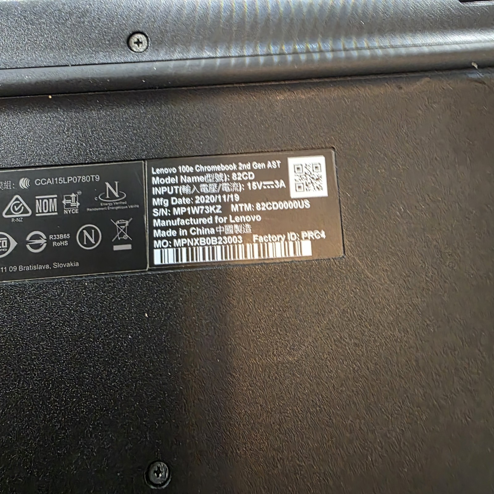 Lenovo 100e 2nd Gen AST (32GB eMMC, AMD A4-9120C, 1.6GHz, 4GB RAM) – Chromebook