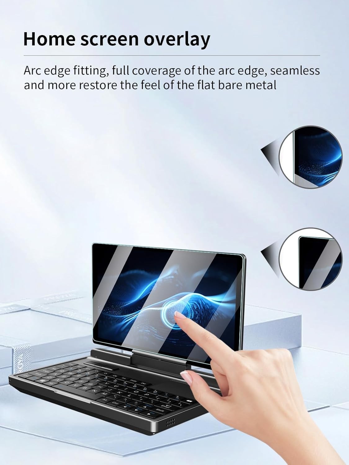 Screen Protector for GPD MicroPC 2 Portable Handheld Laptop, Anti-Scratch 2 Pack