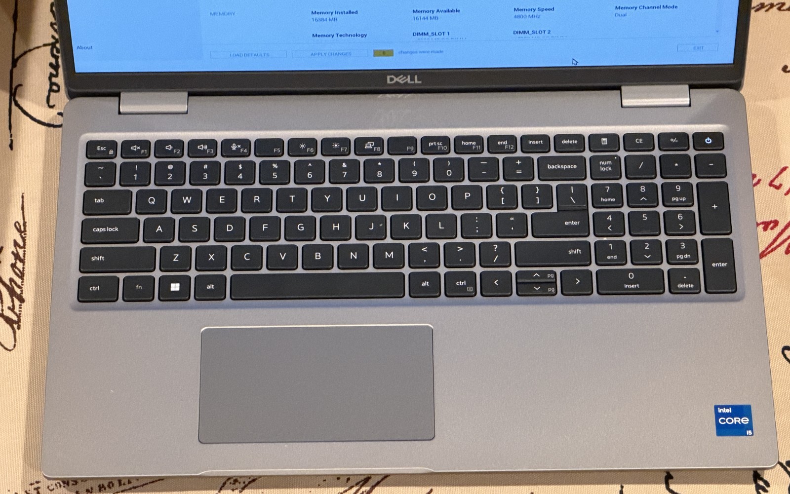 Dell Precision 3571, 15.6″ Screen, i5-12600H 2.70GHz, 16GB RAM 256GB NVME HD