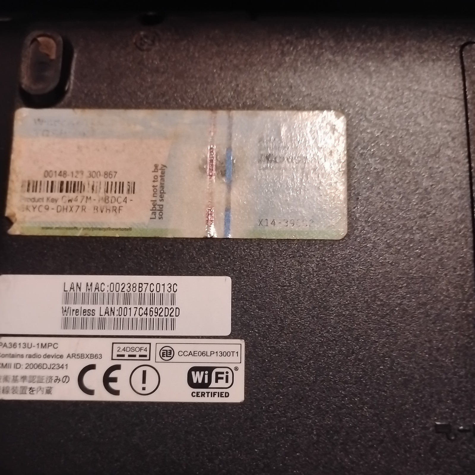 Toshiba Satellite P305D-S8828 Laptop | AMD Turion X2 Windows Vista