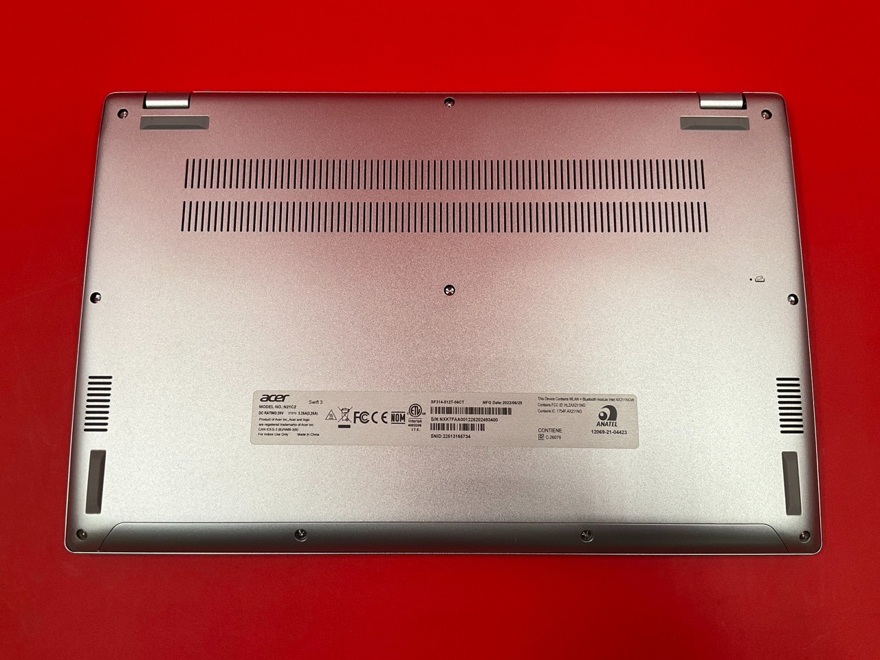 Acer Swift 3 SF314-512T-56cT i5-1240P 16GB 512GB BT5 WiFi6 14T W11H NX.K7FAA.001