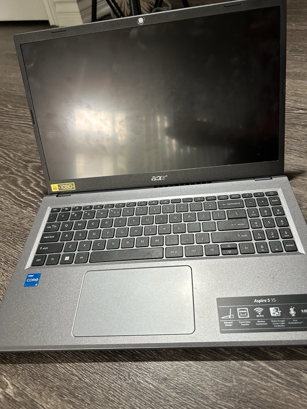 Acer Aspire 5 15 15.6″ i5 8GB 512GB SSD Windows 11 Iris Xe Silver