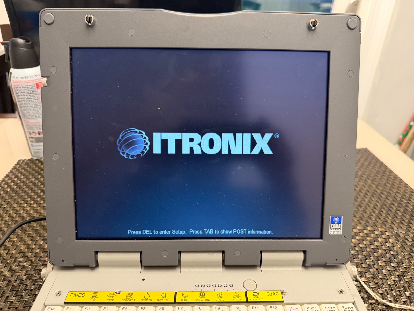 🖥️ Itronix GoBook II Celeron @1.8MHz, 1GB RAM w/AC adapter for PARTS OR REPAIR