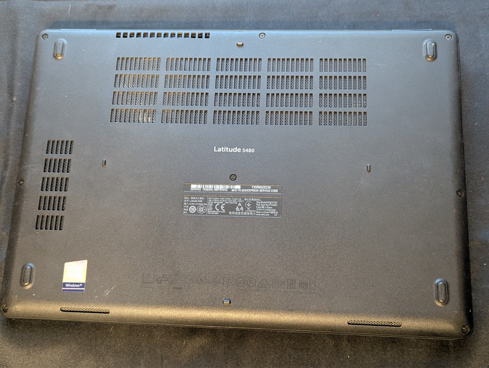 Dell Laptop – Latitude 5480 – i7-7820HQ 16GB 512GB SSD 930MX Touch Win10 Pro