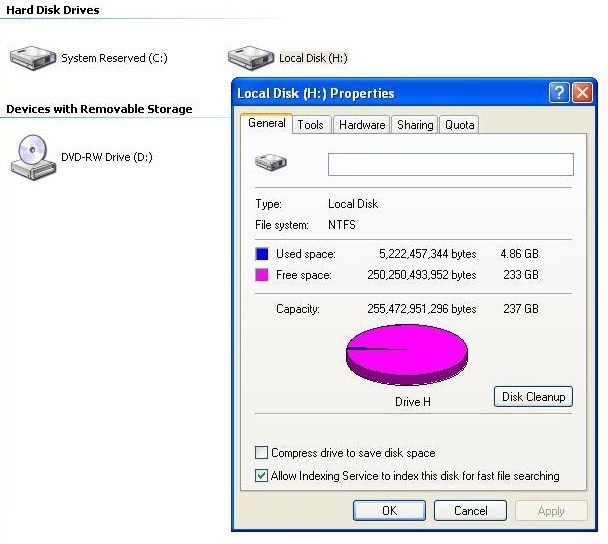 Dell/Latitude D620/Win XP SP3/256GB SSD/4GB RAM/Core 2 Duo 2.16GHz/WiFi/DVD+-RW