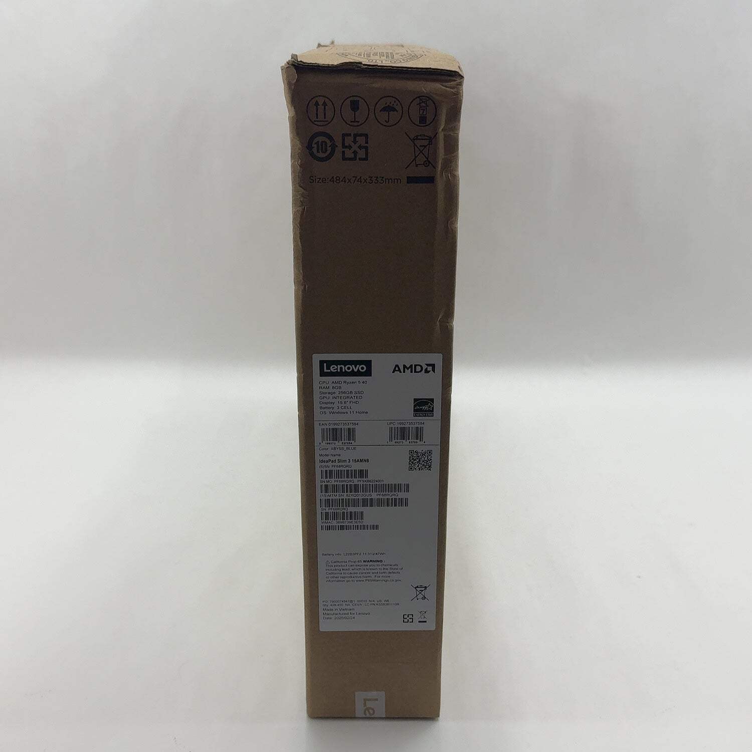 New Lenovo IdeaPad Slim 3 15AMN8 15.6″ Ryzen 5 40 2.8GHz 8GB RAM 256GB SSD