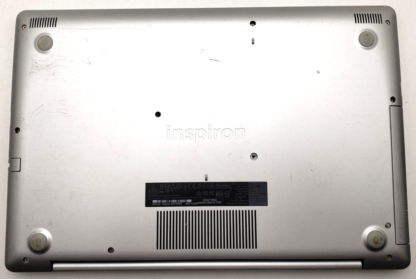 Dell Inspiron 5570 Intel i7-8850U 12GB RAM 256GB SSD 15″ Win 11 Home Laptop PC.