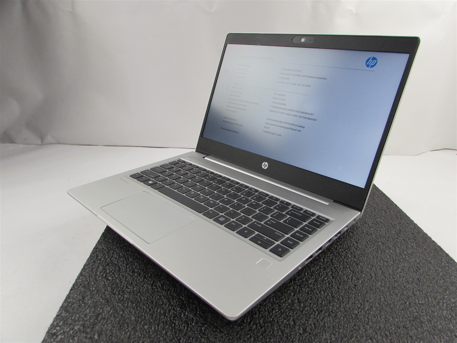 HP PROBOOK 445 (G7) 14″ FHD AMD RYZEN 5 4500U 512GB SSD 16GB RAM AMD GPU NO O.S