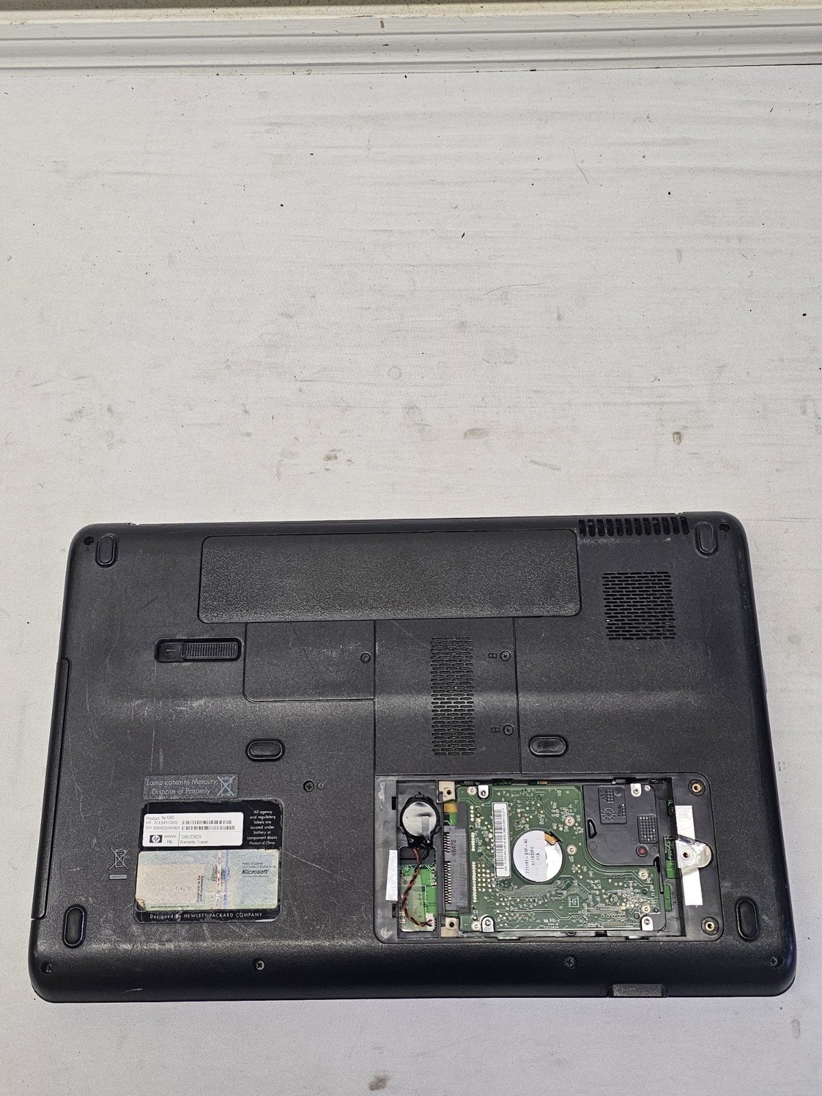 HP G60 Laptop – Intel Pentium – 3GB RAM – 320GB HDD – BAD BATT Parts/Repair READ