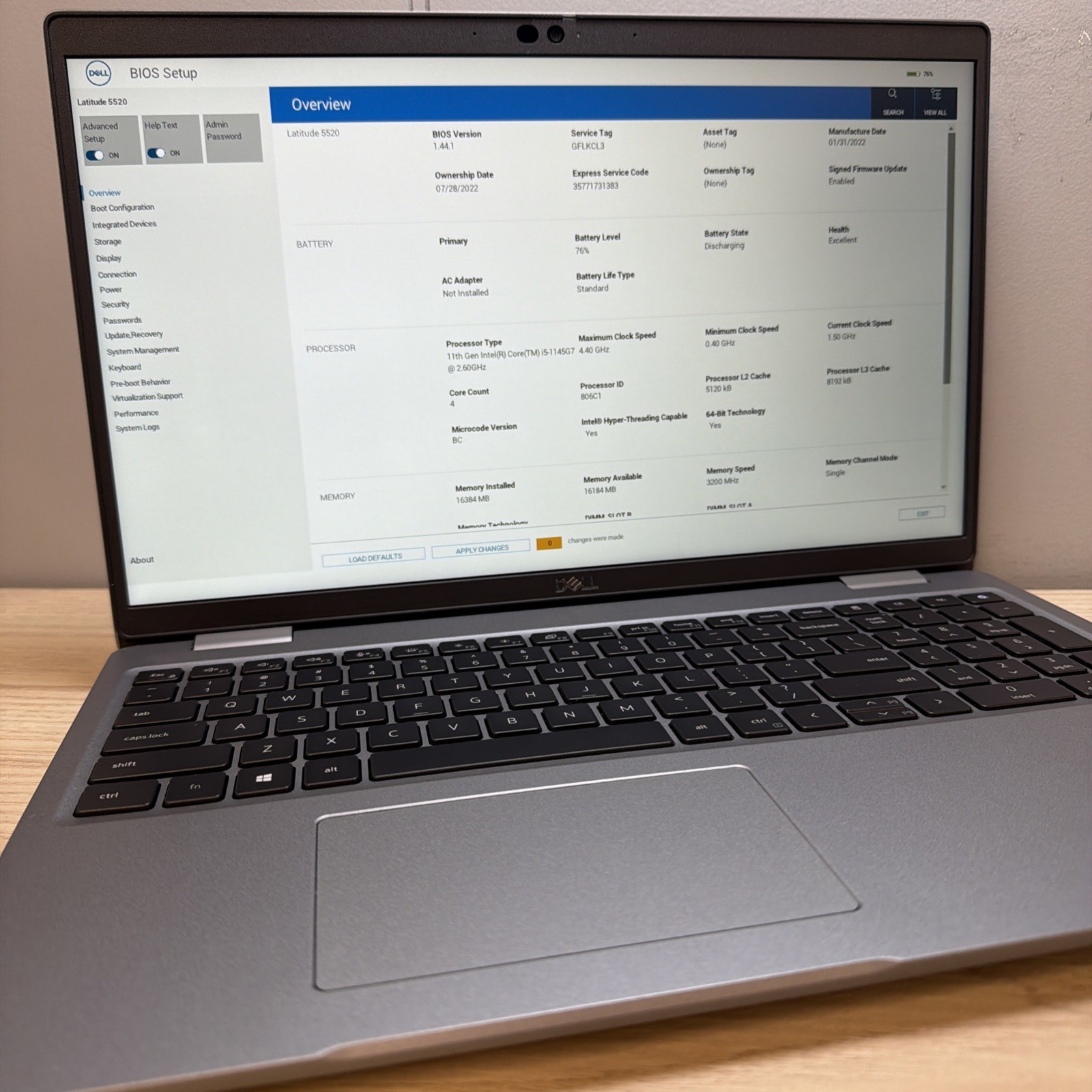 Dell Latitude 5520 i5-1145G7 16GB 512GB SSD 15″ FHD Win11 – Good Cond