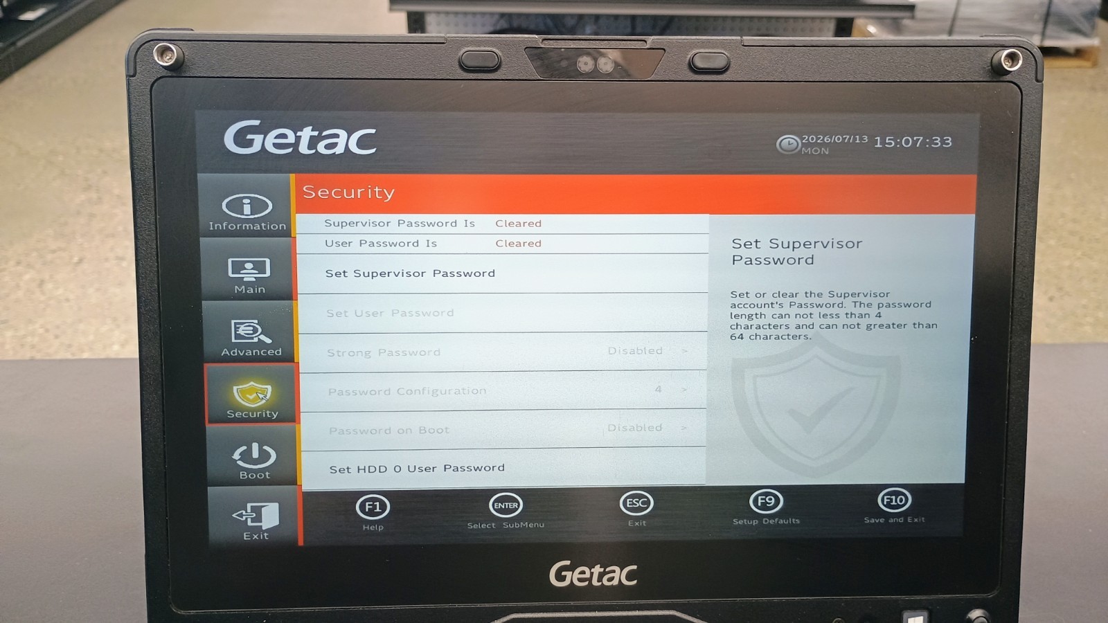 Getac V110G6 Quad Core i5-10210U 1.60GHz – 256GB SSD – 16GB – Win 11 Pro – Read