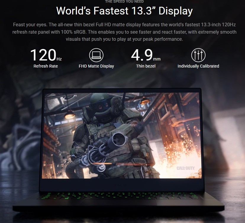 RAZER Blade Stealth 13 Gaming Laptop PC 13.3″ 1080P i7 16GB 512GB SSD GTX 1650Ti