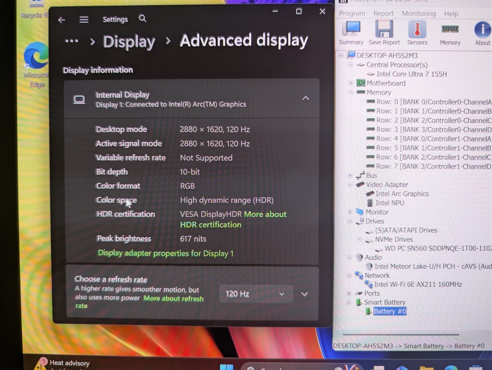 Asus Vivobook S 15 3K OLED @ 120Hz HDR | Ultra 7 16GB RAM 1TB SSD | RGB Backlit