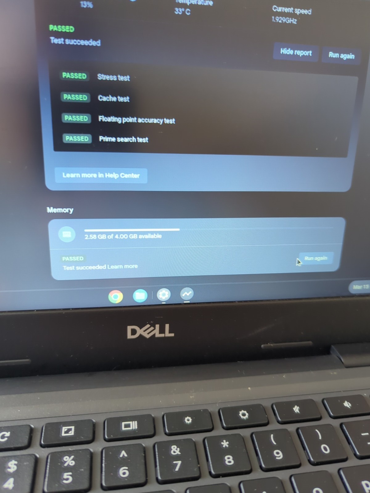 Dell Chromebook 3100 Intel Celeron N400 1.10 GHz 4 GB RAM 16GB
