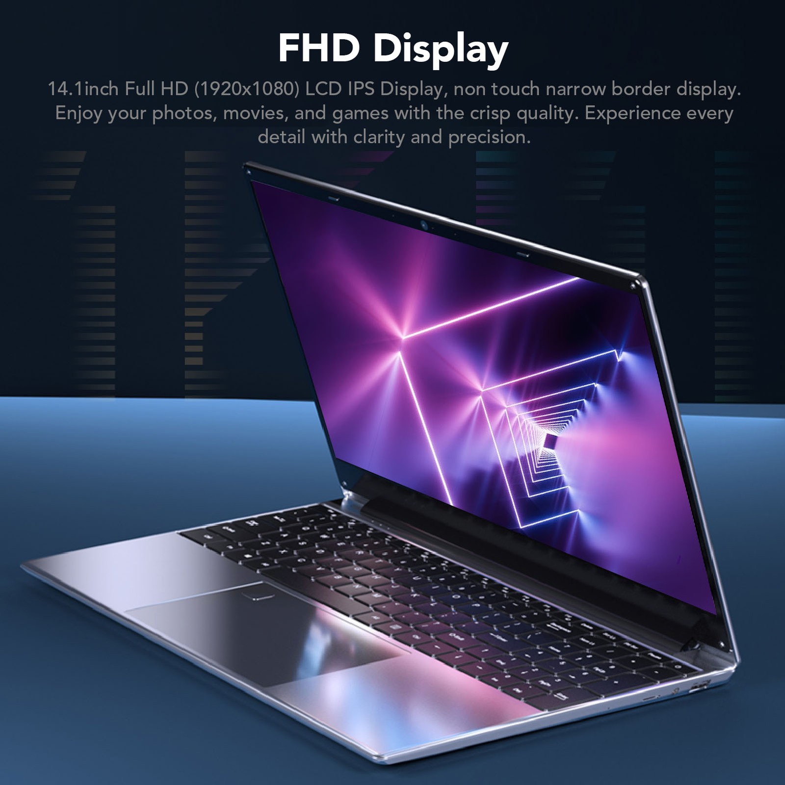 14.1 Inch FHD Laptop For 11 N5105 Processor Ultra Thin Lightweight Mini JLSP
