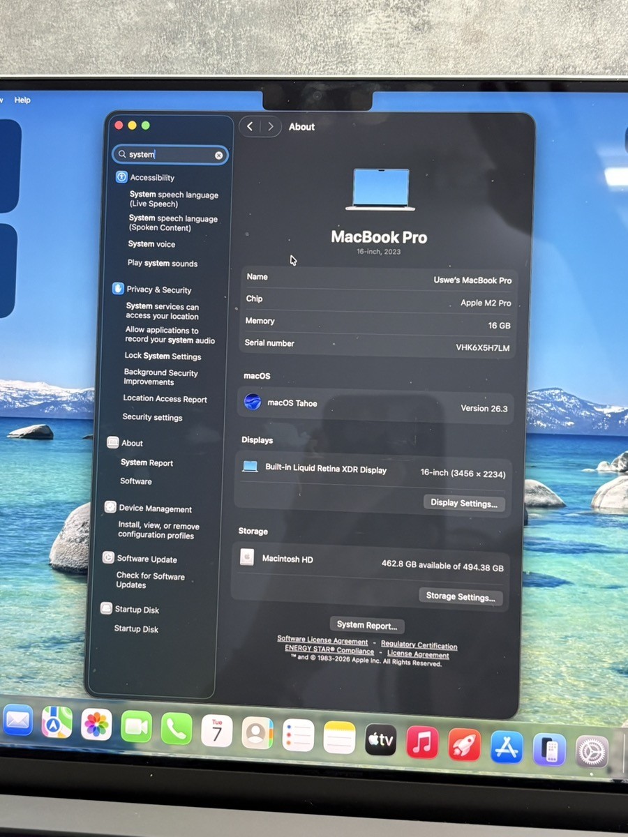 Apple Macbook Pro 16″ (2023) (PD2104370)