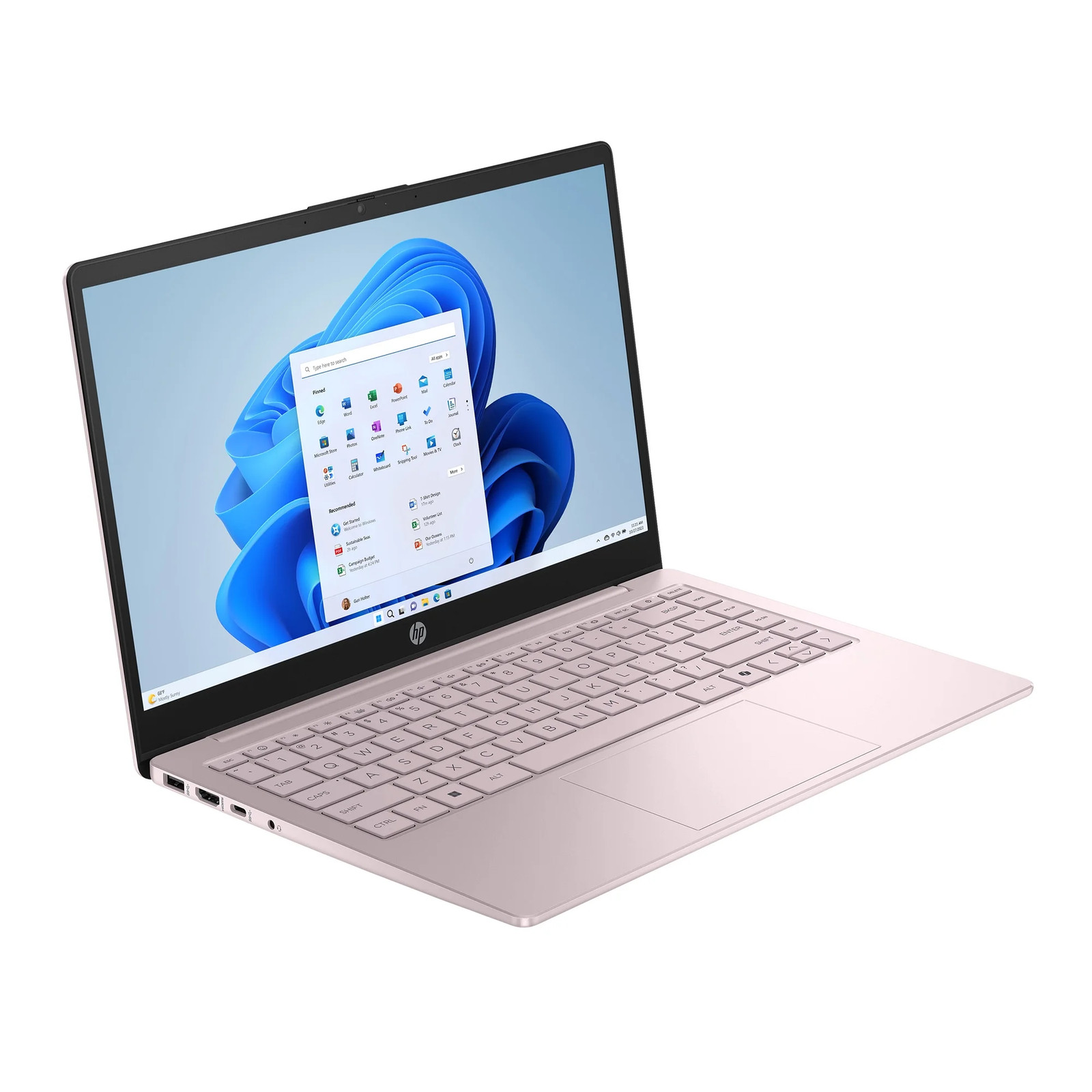 HP Stream 14 inch Win 11 Laptop Intel Processor N150 4GB 128GB eMMC Pink (12-mo.
