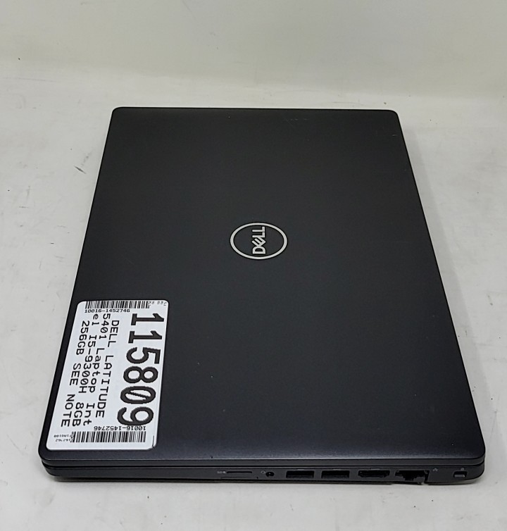 DELL LATITUDE 5401 Laptop Intel I5-9300H 8GB 256GB SEE NOTES