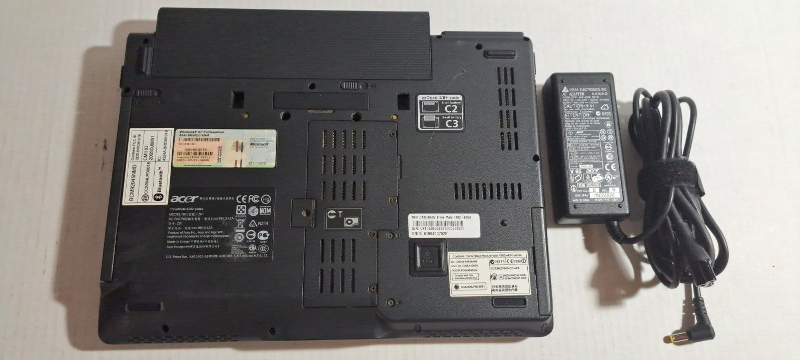 ACER TRAVELMATE 6292 LAPTOP PC CORE 2 DUO 2GM RAM 120GB HDD WINDOWS 7 SP1 PARTS