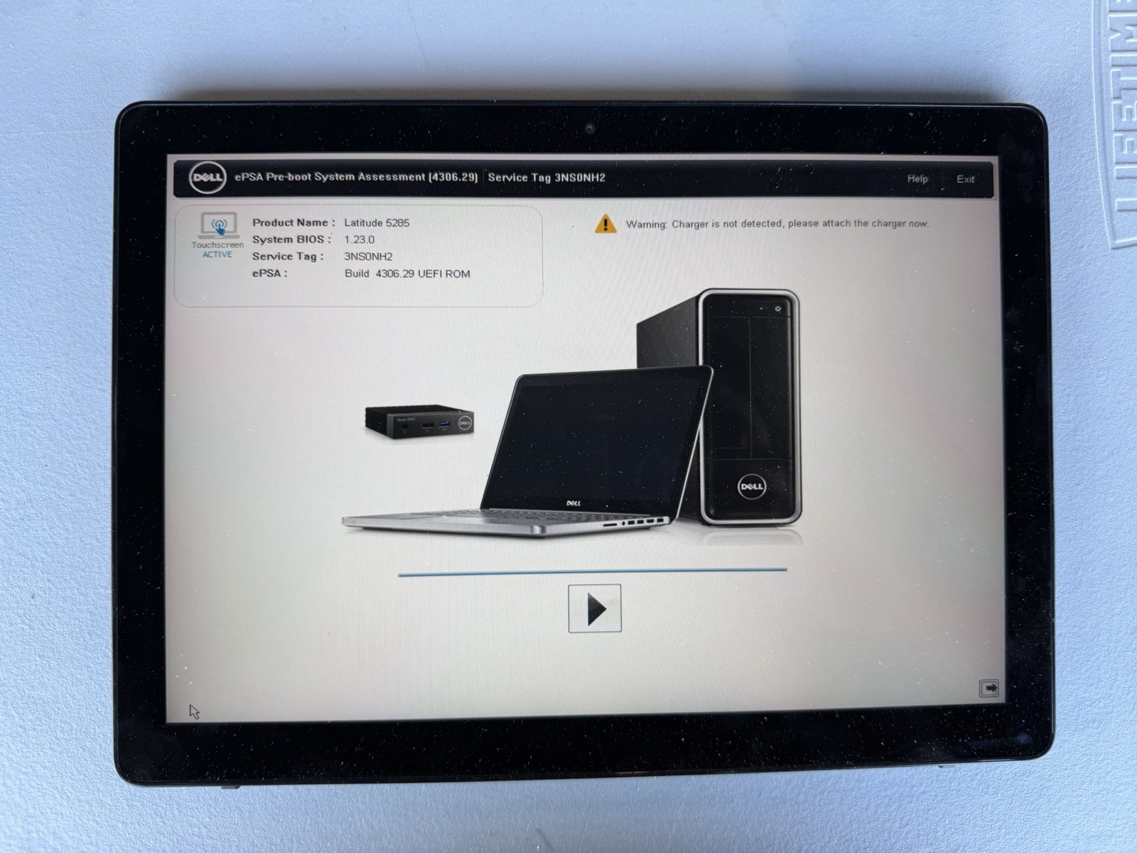Dell Latitude 5285 2-in-1 i5-7300U 8GB RAM NO OS/SSD/HDD