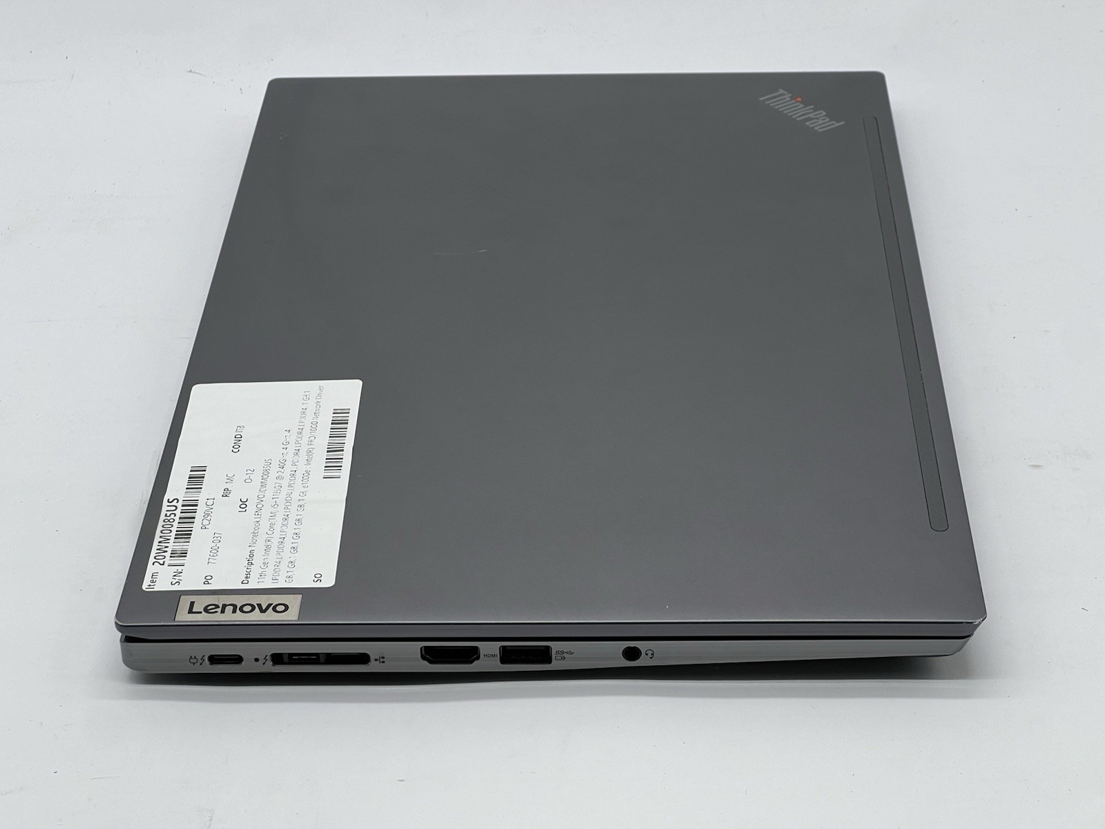Lenovo ThinkPad T14s Gen 2i, i5-1135G7, @ 2.40GHz, 8GB RAM-No HDD/OS/Charger