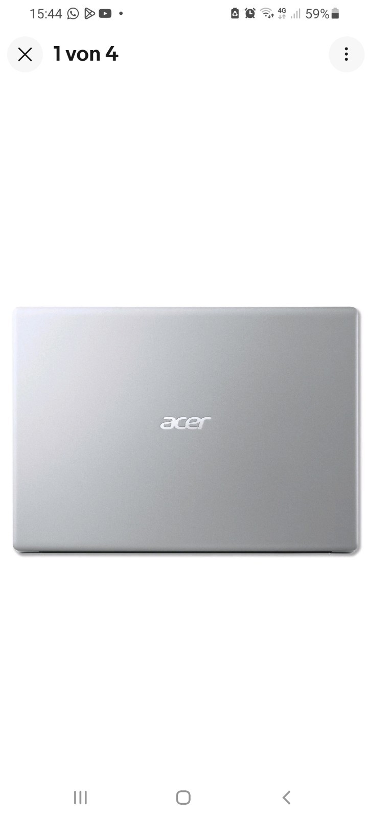 Acer Aspire A114-33-P321 Laptop Silver Pentium N6000 128GB SSD 14″ Windows 11