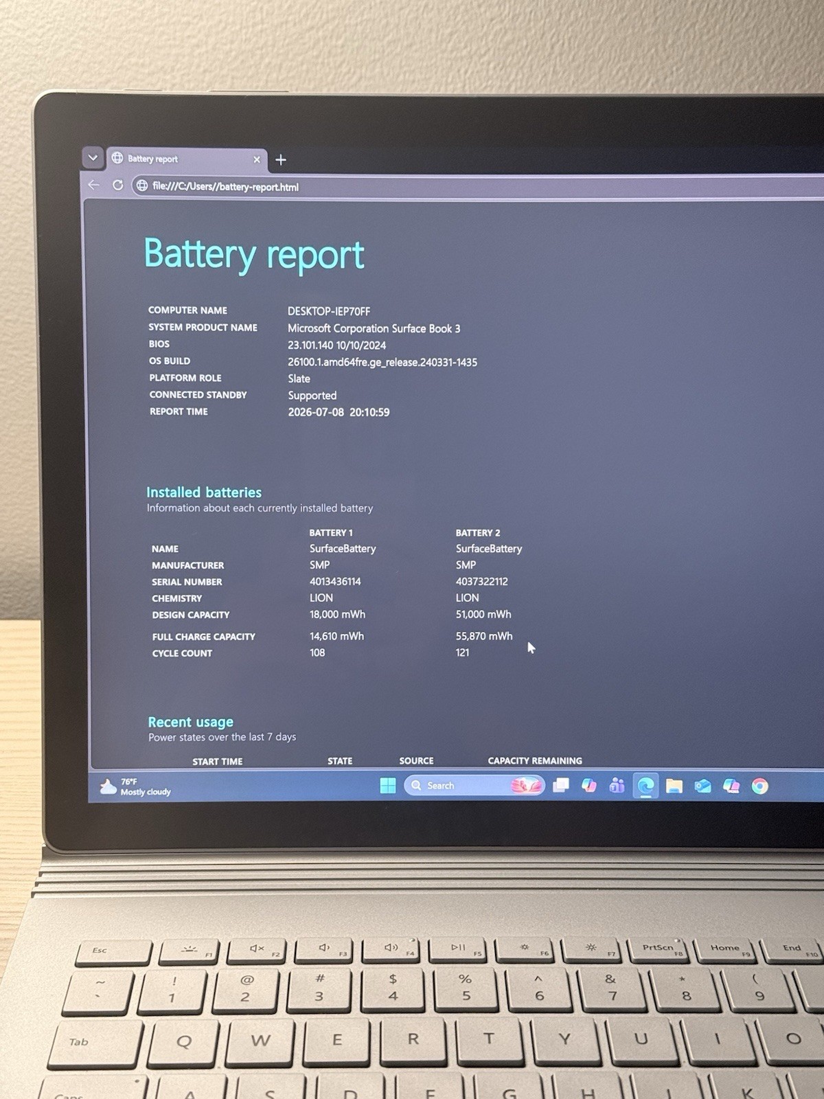 Microsoft Surface Book 2 | i5 | 8gb RAM | 256gb SSD | excellent battery