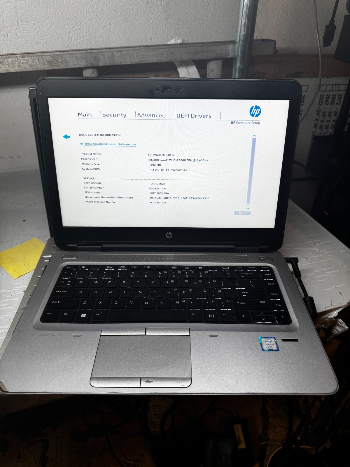 HP ProBook 640 G3 Core I5-7300 Laptop For Repair #5746