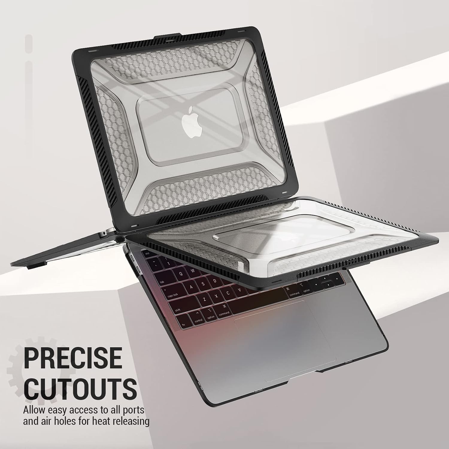 MacBook Pro 16 inch Case with Shock Absorbing Protection, Folding Stand & Mouse