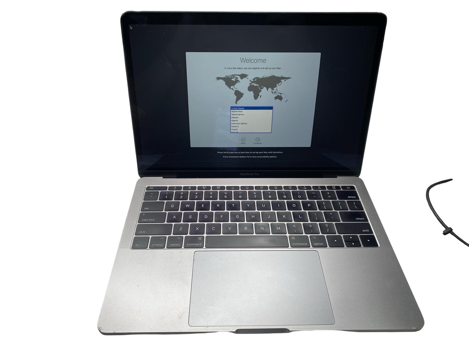 MacBookProA1708 13in2017 MPXQ2LL/A i57360U8GB256GBCatalinaBCC607Discoloredscreen