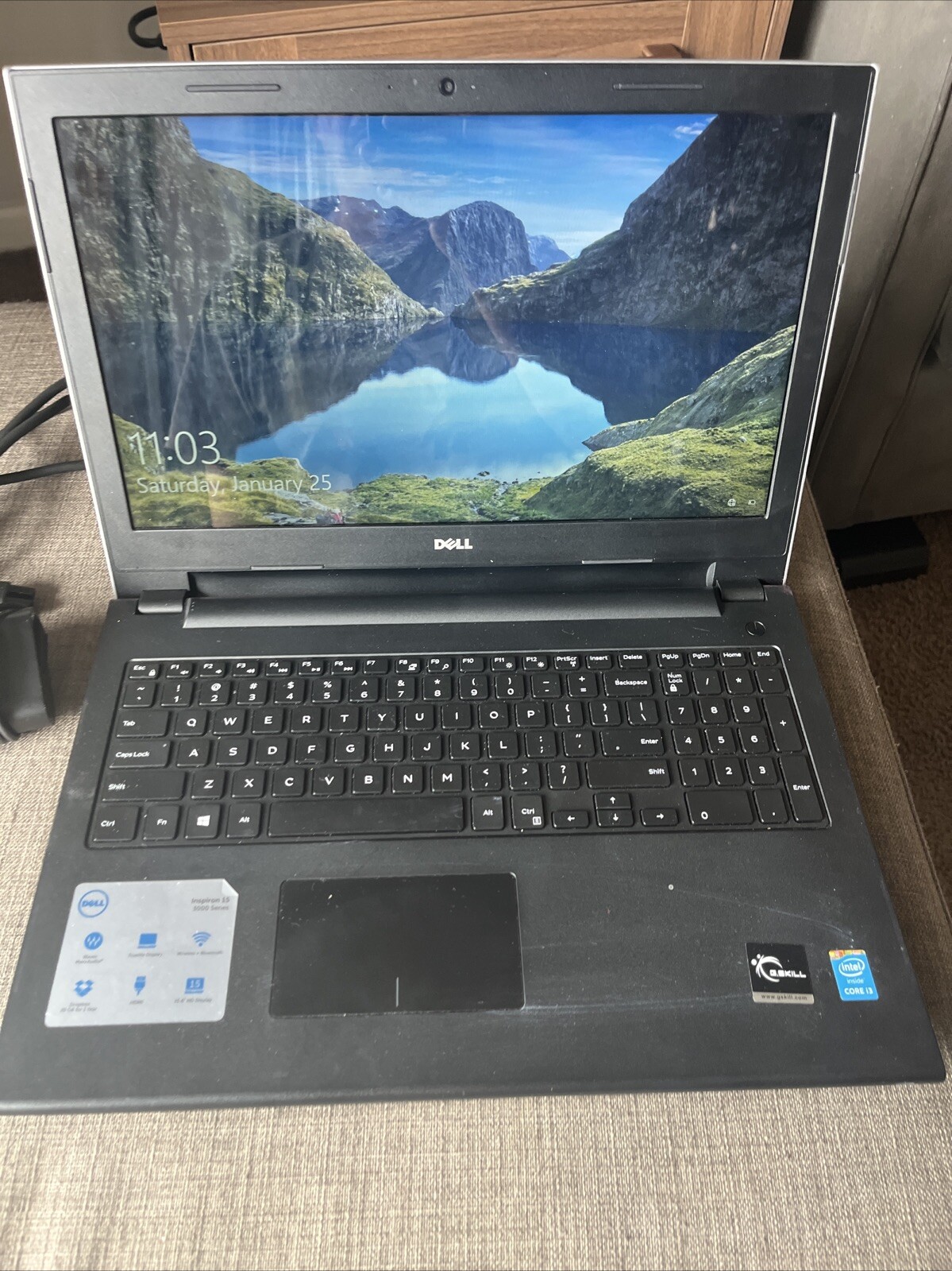 Dell Inspiron 3542 Intel i3-4005U 8GB RAM 500GB HDD 15.6″ Webcam Charger (READ)