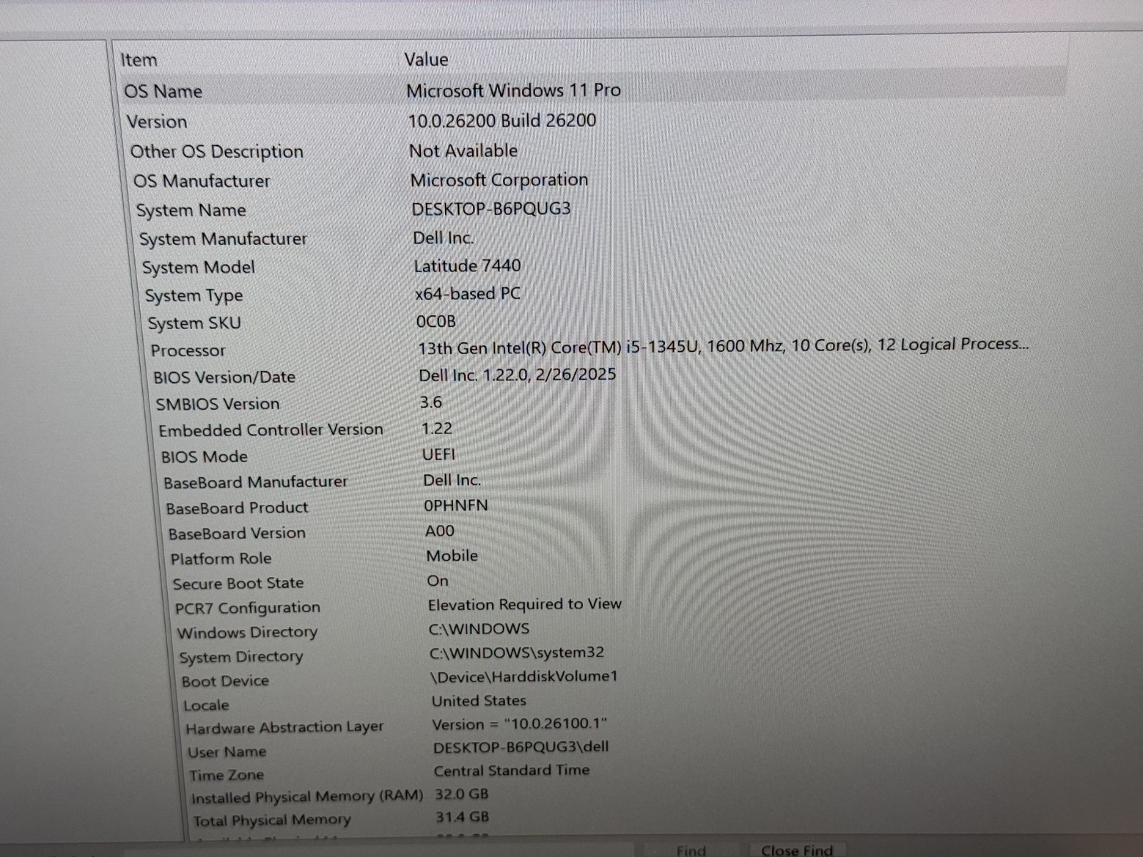 Dell Latitude 7440 14.0″ FHD+ Touch i5-1365U 32GB 256GB NVMe W11P +Dell Warranty