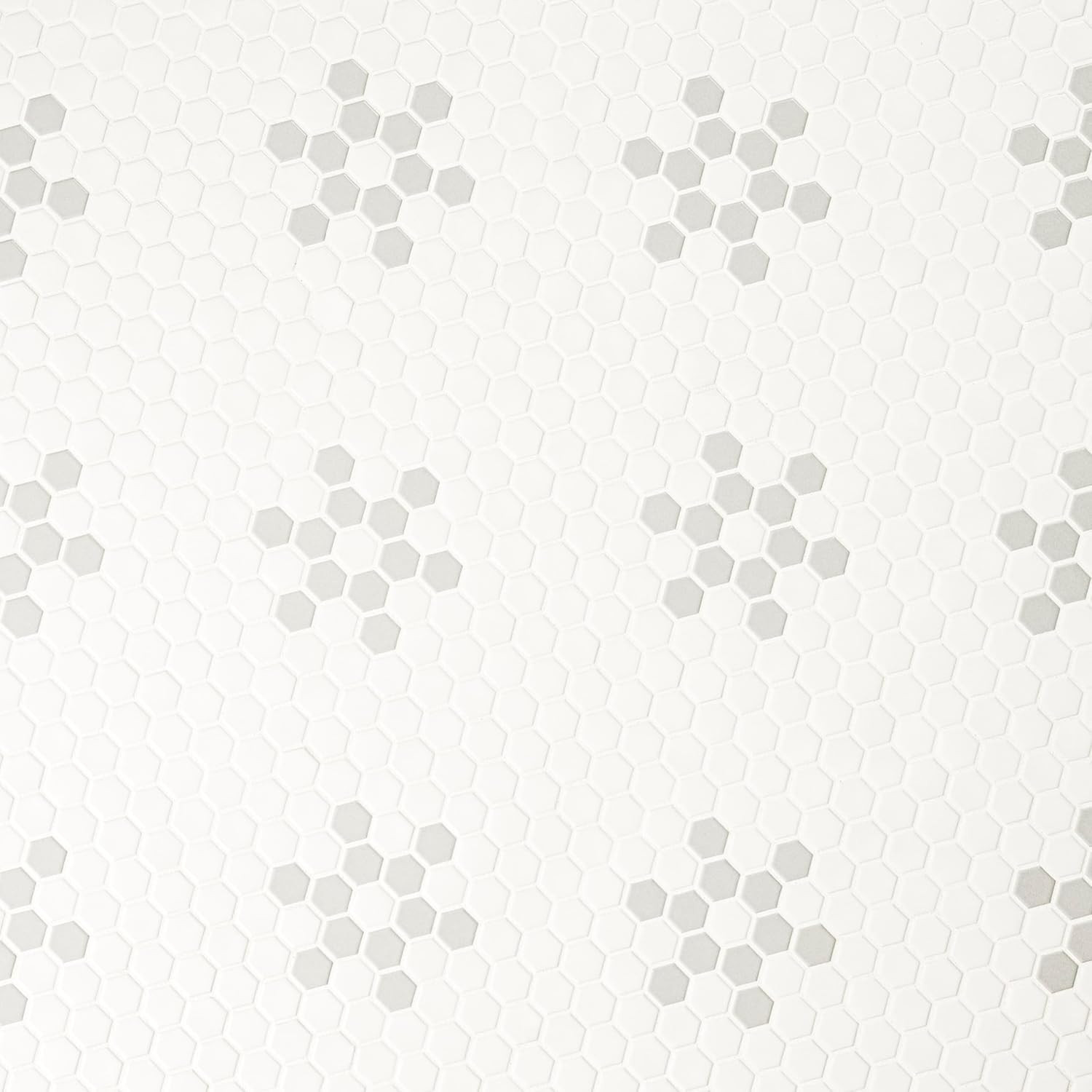 Stylish 12×12 Matte Porcelain Tile in White & Gray for Backsplash & Floors