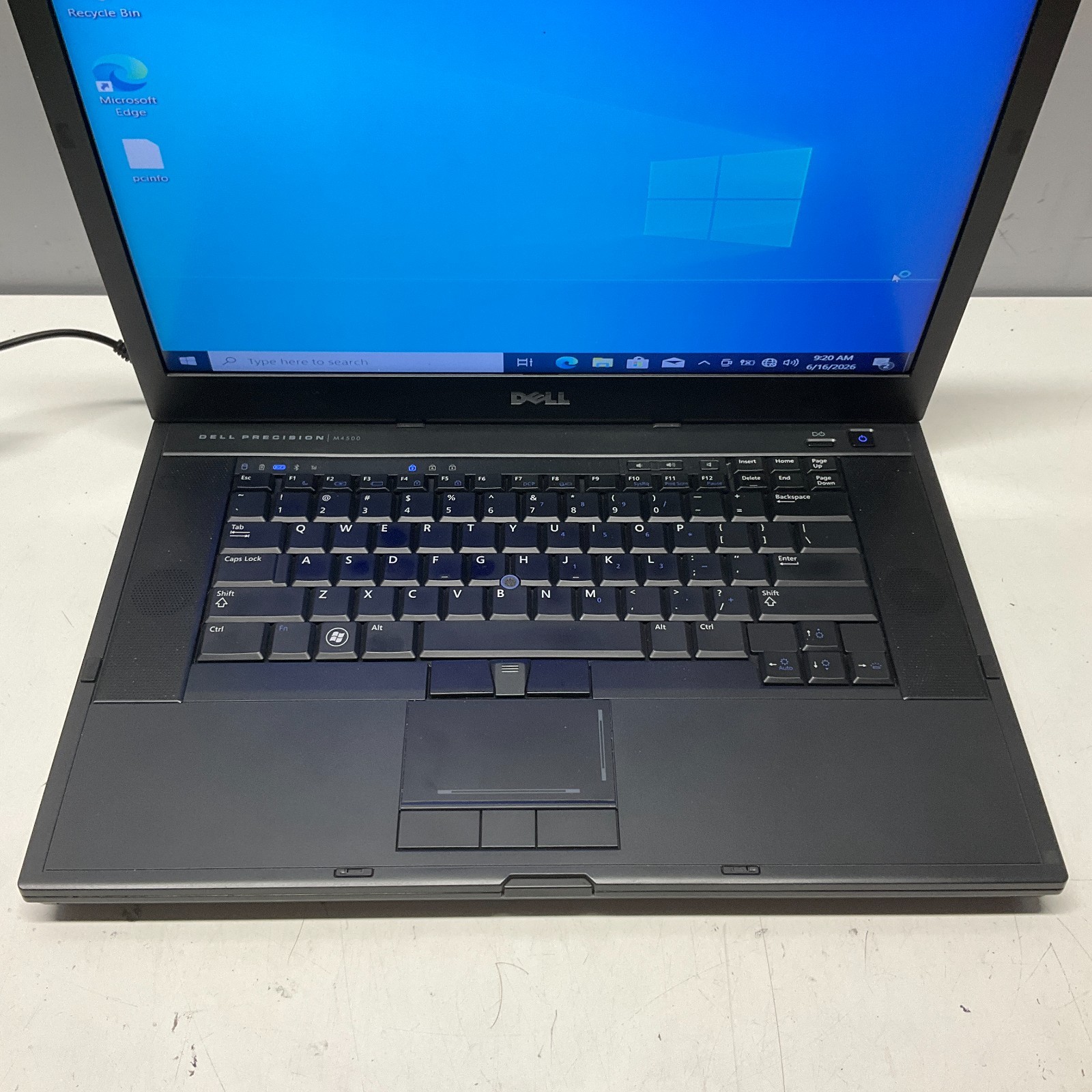 Dell Precision 4500 Laptop i7-620M 2.67GHz 4GB 250GB SSD Win 10 Pro NO BAT READ