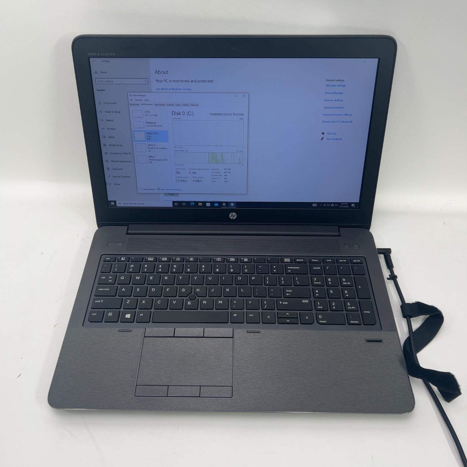 HP ZBook 15 G3 i7-6820hq 16GB RAM 256GB