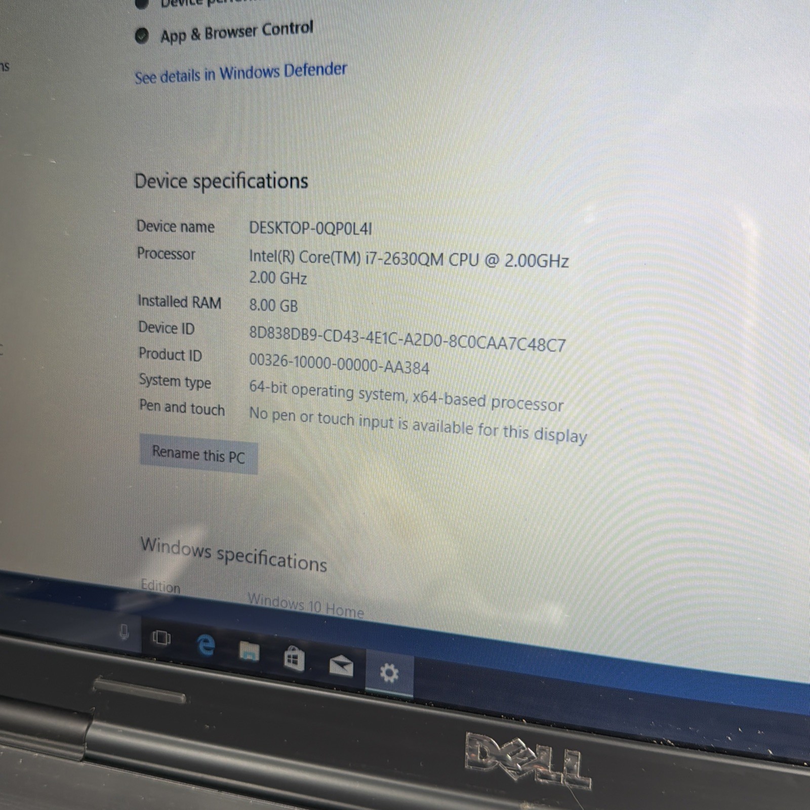 Dell XPS L702X 17.3” Laptop i7-2630QM, GT 550M, 8GB DDR3, Blueray Drive, Win 10
